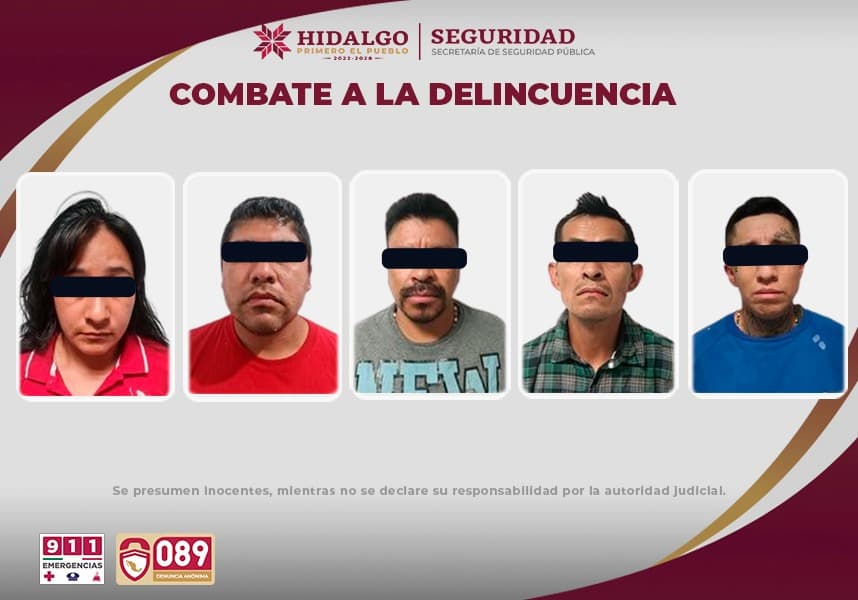 Caen Los Peñafiel, banda dedicada a robo de autos en Hidalgo y Edomex