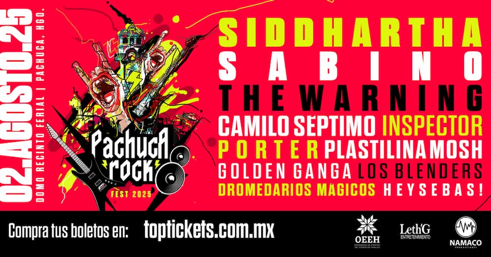 Pachuca Rock Fest 2025: cartel y precio de boletos