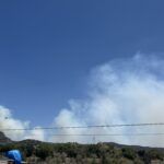 Combaten brigadas incendio en Epazoyucan