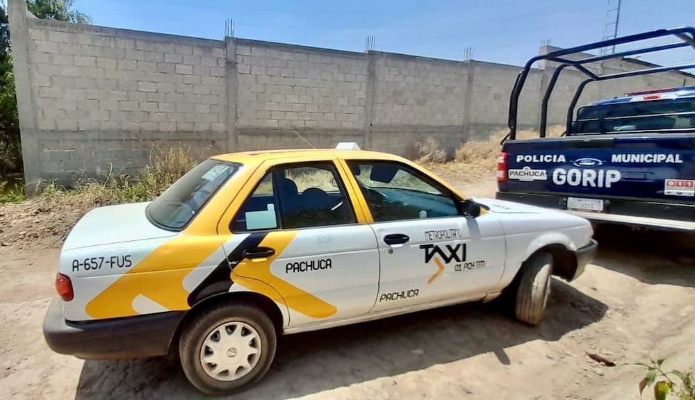 Recupera Seguridad Pública de Pachuca taxi con reporte de robo