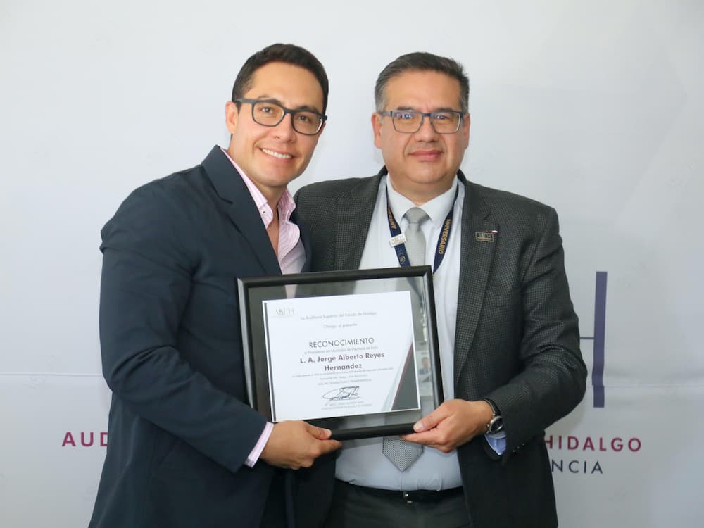 Reconoce ASEH al gobierno de Jorge Reyes al obtener excelencia en la evaluación de desempeño 2024