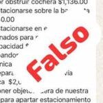 Falsa, lista de multas que circula por WhatsApp