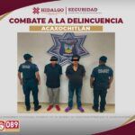 Detienen en Acaxochitlán a sujetos de Puebla que robaban vehículos