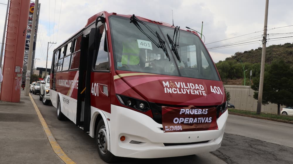 Realizan pruebas de las Rutas de Movilidad Incluyente en Pachuca