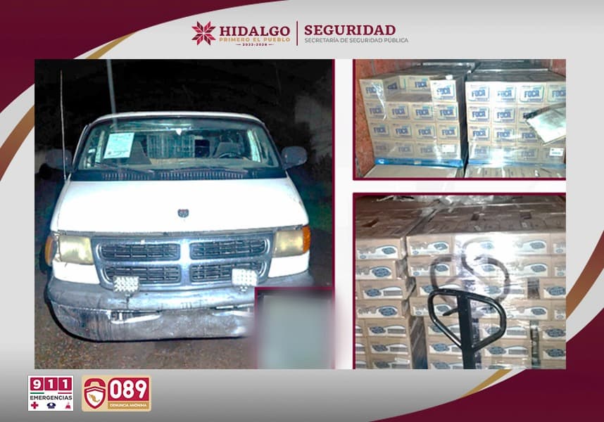 SSPH recupera tractocamión con 22 toneladas de mercancía robada