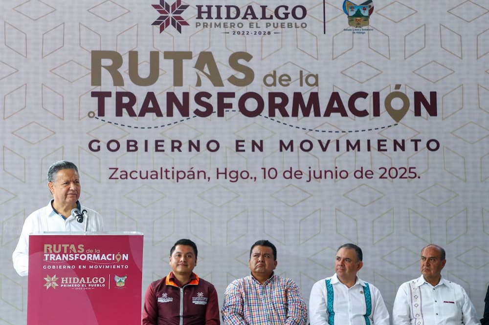 Rutas de la Transformación llevan educación e infraestructura a la sierra hidalguense