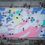 Renuevan imagen de la cancha del Parque Hidalgo con proyecto artístico comunitario