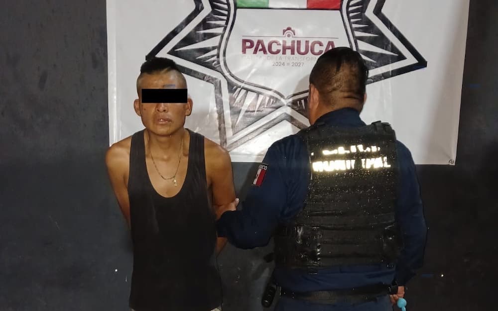 Detenido por novena ocasión en Pachuca: llevaba droga
