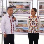 Sheinbaum y Menchaca verifican avance del tren México-Pachuca
