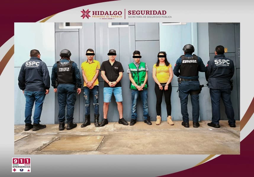 Detienen a grupo de presuntos extorsionadores de transportistas en la México-Tuxpan
