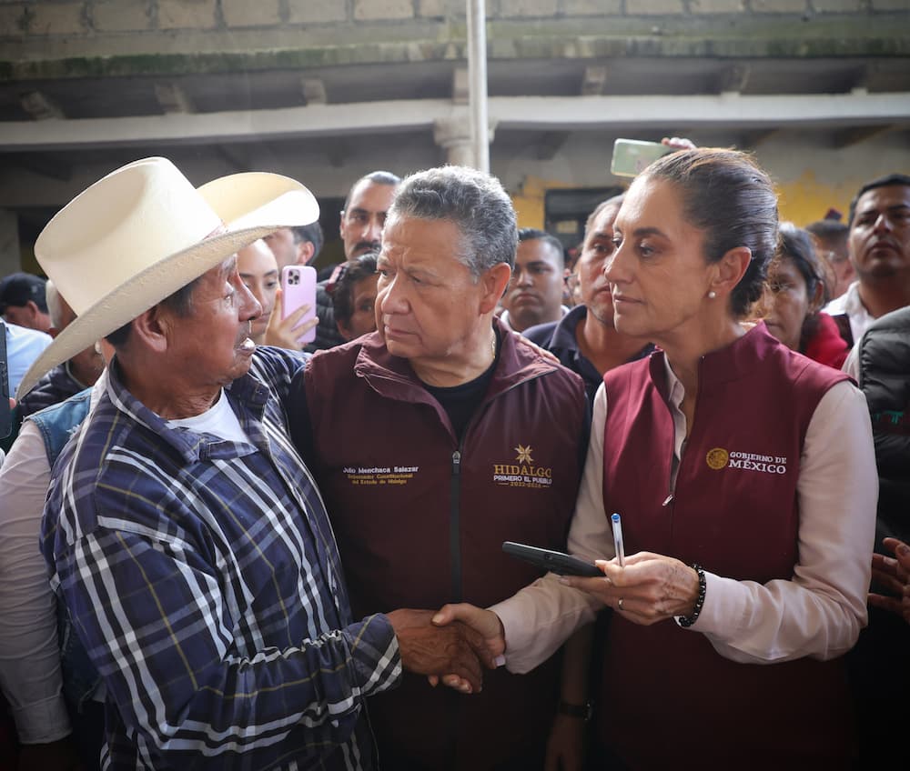 No están solos: Sheinbaum; Julio Menchaca acelera apertura de caminos  