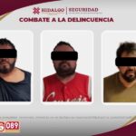 SSPH asegura a individuos por robo de vehículo en Pachuca
