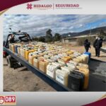 Aseguran 6 mil 400 litros de hidrocarburo en Hidalgo