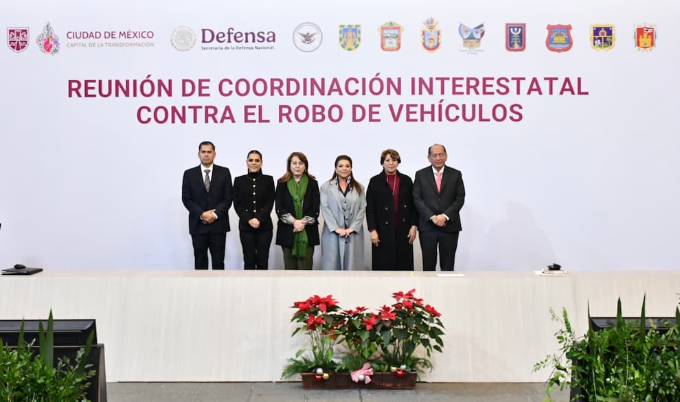 Hidalgo participa en la Reunión Interestatal contra el Robo de Vehículos