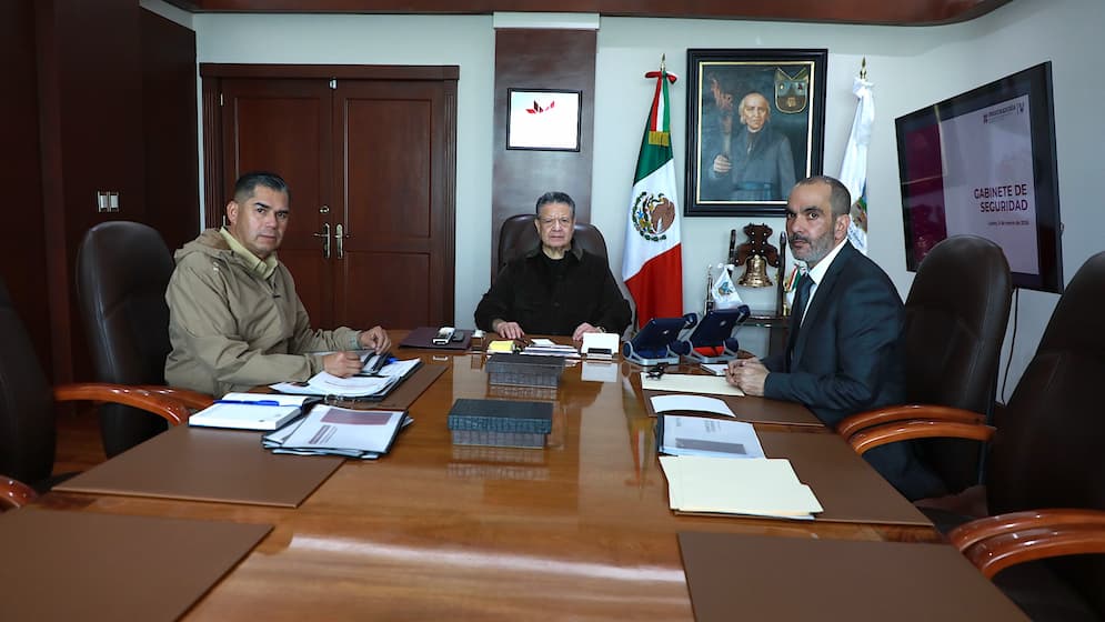 Menchaca preside primera reunión del Gabinete de Seguridad de 2026