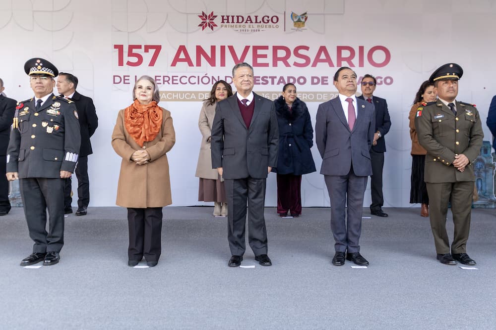 Julio Menchaca conmemora el 157 aniversario de la erección de Hidalgo