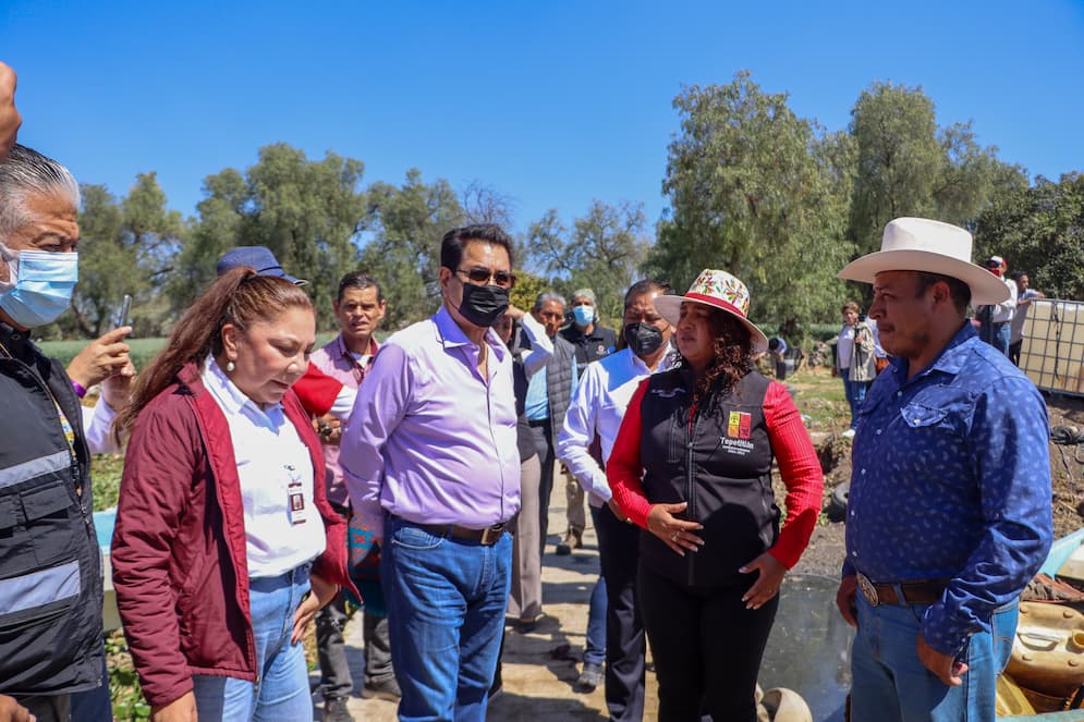 Autoridades evalúan avances y trazan rutas para atender la situación de la presa Endhó