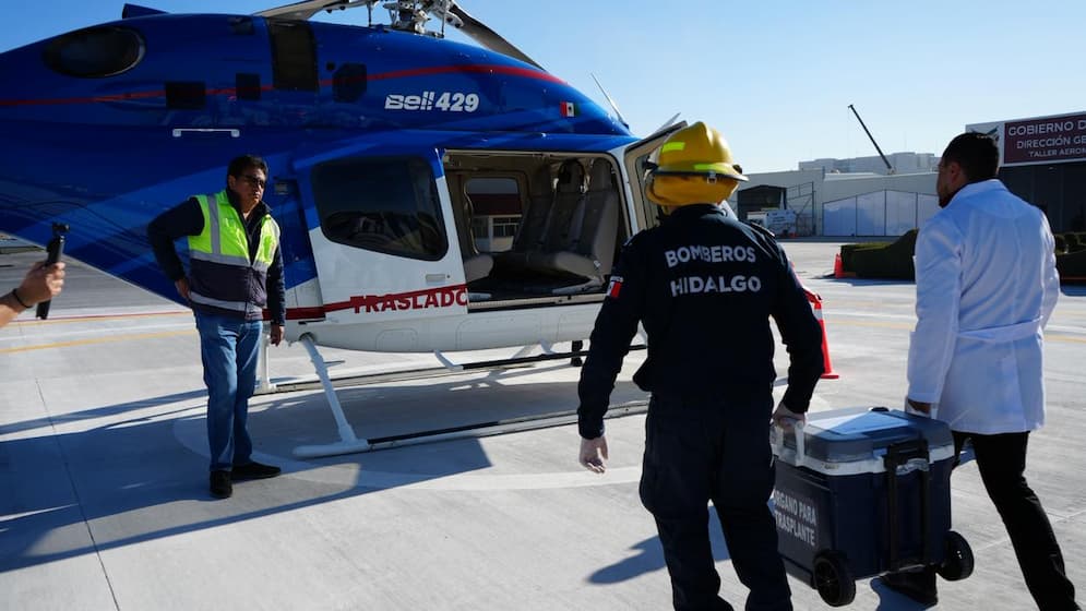 Realizan segunda procuración y traslado de órganos en Hidalgo