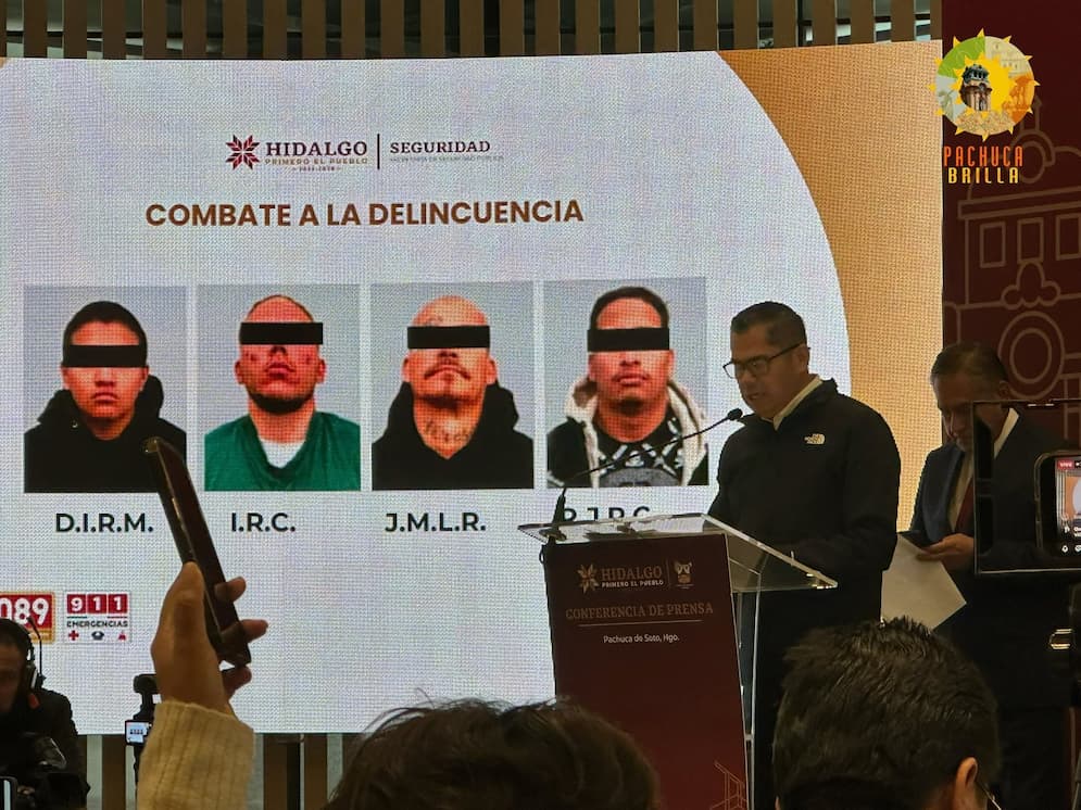 Cuatro detenidos por incendio de autos en Hidalgo