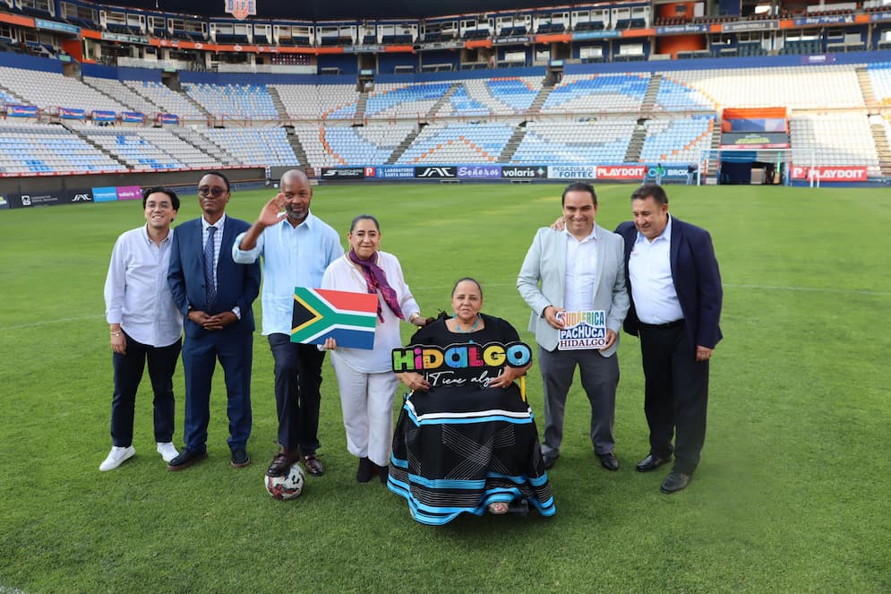 Gobierno de Hidalgo fortalece cooperación con Sudáfrica rumbo al Mundial 2026