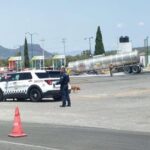 Atienden fuga de combustible en una estación de la Pachuca-Actopan