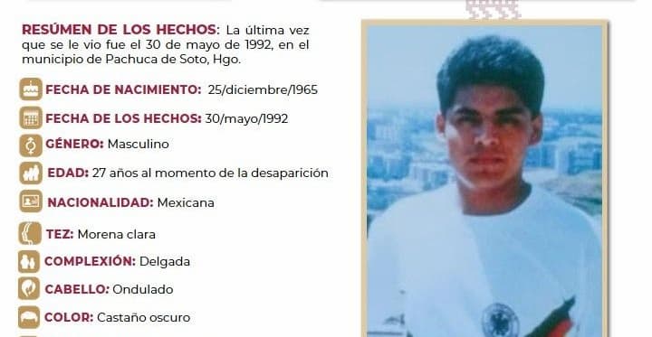 Buscan a pachuqueño extraviado hace casi 34 años