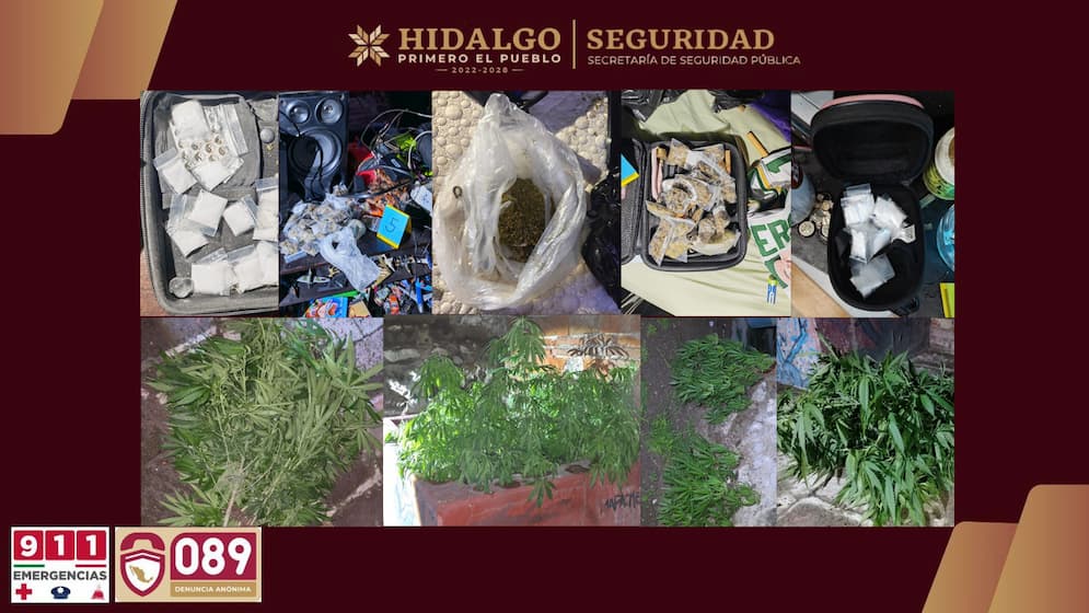 Caen 5 presuntos narcomenudistas en Pachuca, tras operativo de la SSPH
