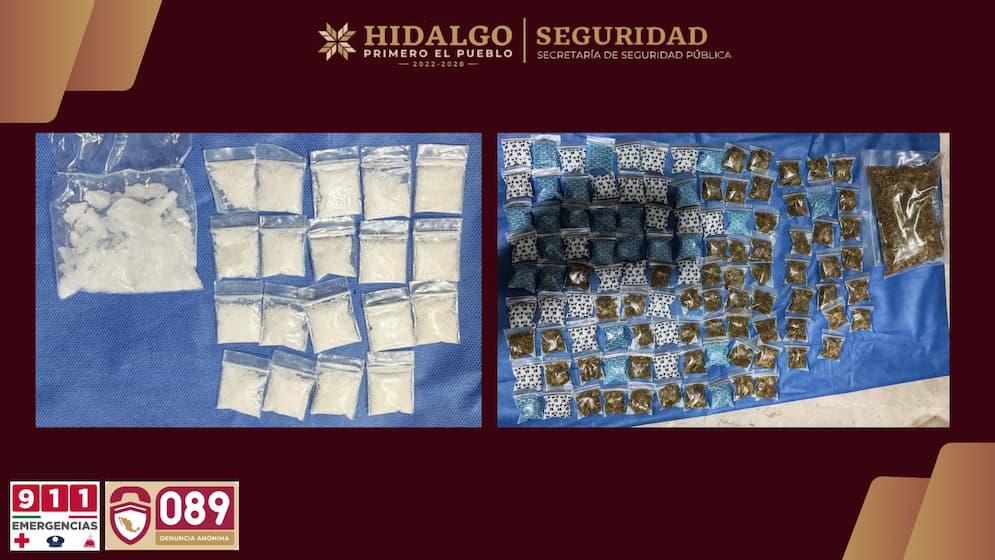 SSPH frena operaciones de punto de venta de narcóticos en el Valle del Mezquital
