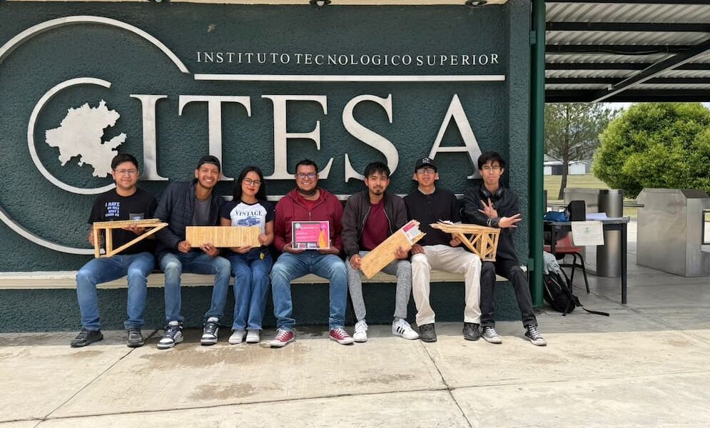 ITESA obtiene segundo lugar nacional en concurso de puentes de madera
