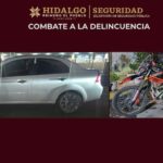Aseguran a banda dedicada al robo de motocicletas en Pachuca