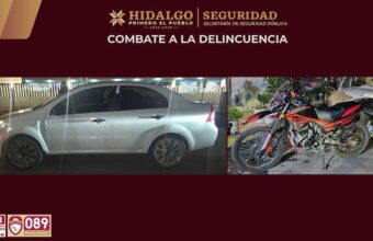 Aseguran a banda dedicada al robo de motocicletas en Pachuca