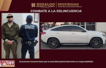 SSPH recupera vehículo robado en plaza comercial de Pachuca