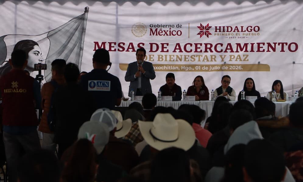 Secretaría de Gobierno abre diálogo en Acaxochitlán con las Mesas de Acercamiento de Bienestar y Paz