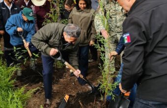Julio Menchaca entrega dos millones de plantas para reforestar los 84 municipios