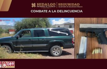 Asesinan a persona en Pachuca y huyen en carroza; dos detenidos
