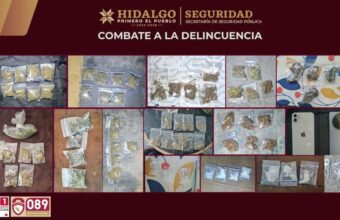 Decomisan más de 500 dosis de presuntos narcóticos en Tlaxiaca