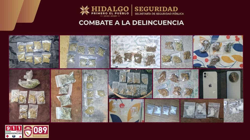 Decomisan más de 500 dosis de presuntos narcóticos en Tlaxiaca