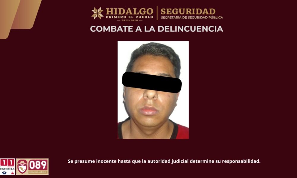 Detienen a encargado de C2 de Villa de Tezontepec, vinculado con grupo delictivo