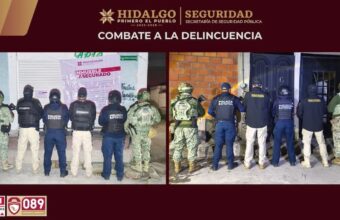SSPH detiene cinco presuntos involucrados en distribución de droga en Tolcayuca
