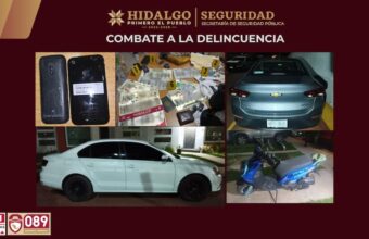 SSPH desmantela taller de regrabado y clonación de identificaciones vehiculares