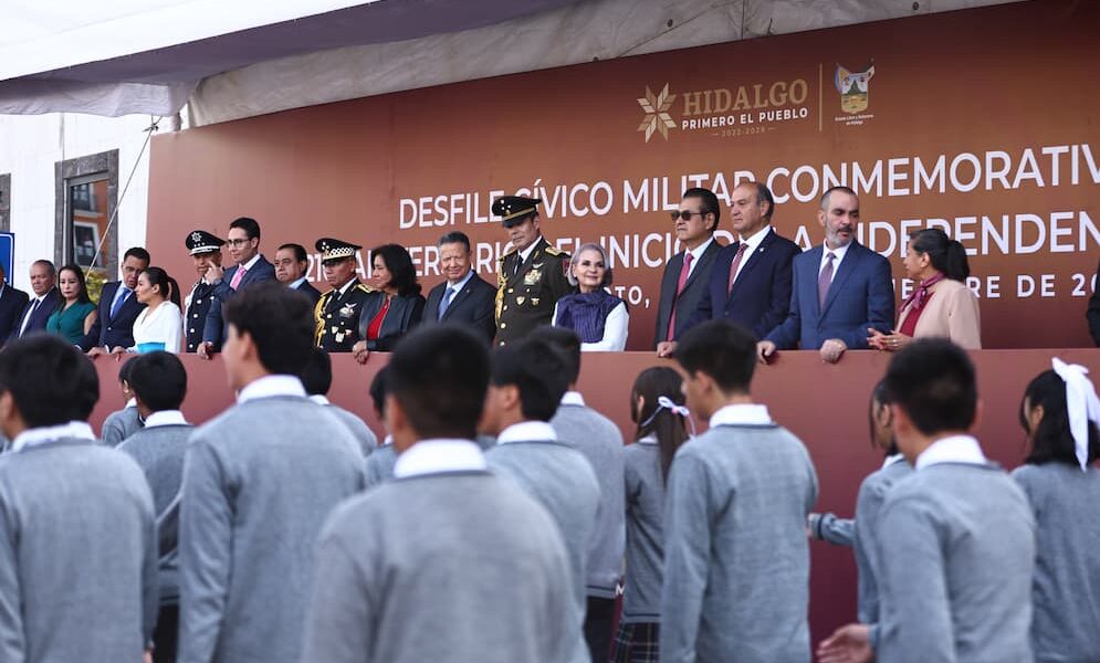 Hidalgo concluye festejos patrios con desfile cívico-militar