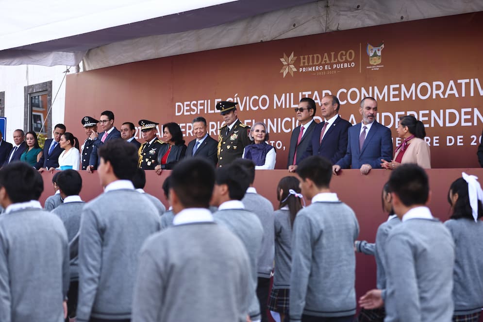 Hidalgo concluye festejos patrios con desfile cívico-militar