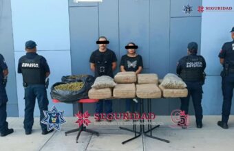 SSPH detiene a pareja que trasladaba 72 kilos de marihuana