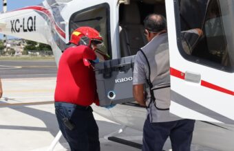 Gobierno de Hidalgo traslado por vía aérea un corazón, tras donación