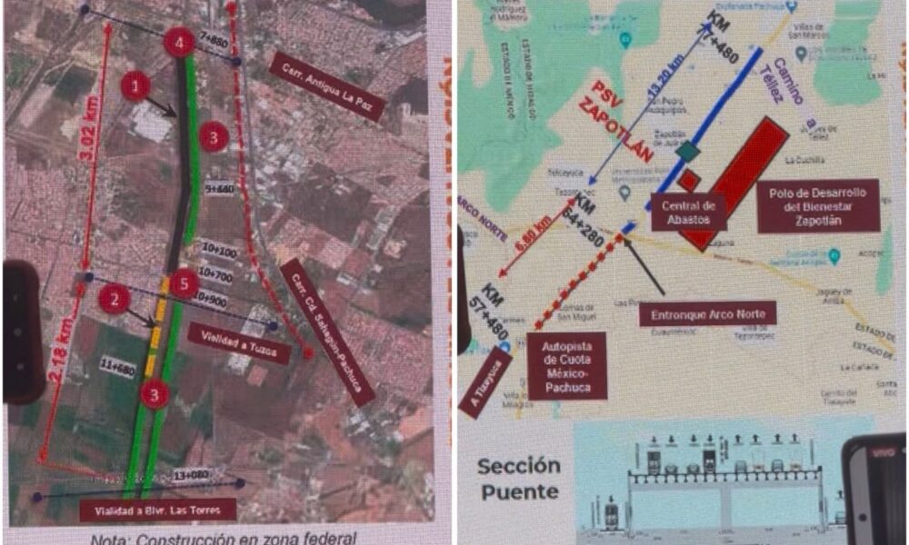 Para 2028, obras de Río de las Avenidas, México-Pachuca y Eje Transversal