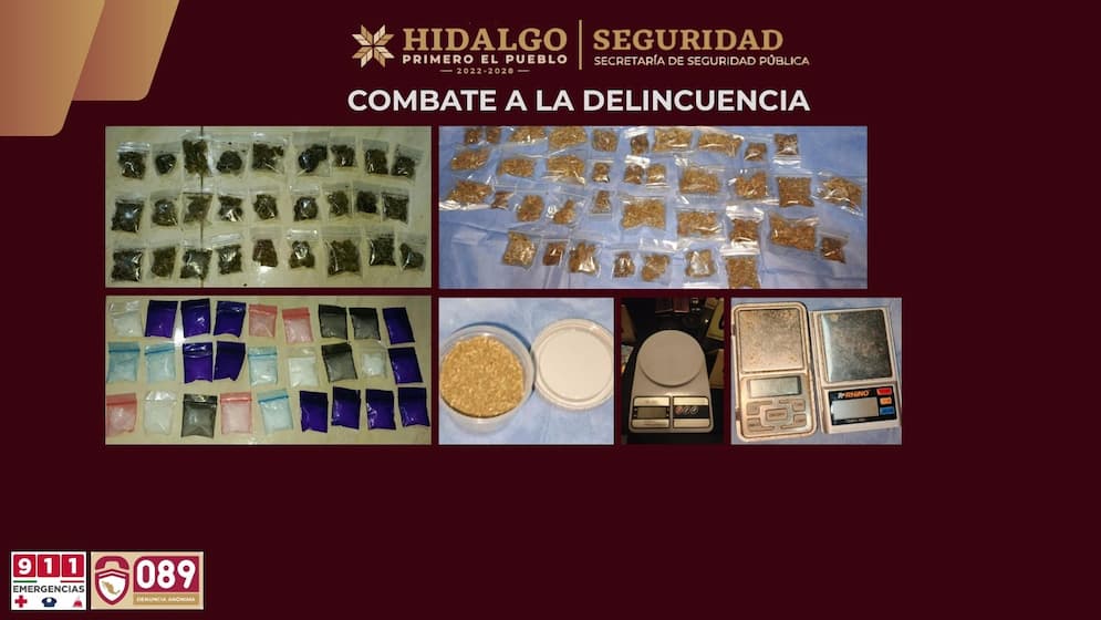 Desmantelan puntos de narcomenudeo en Pachuca y Tizayuca
