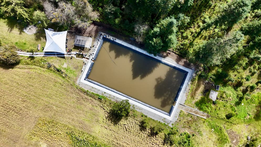 Entrega Saderh olla de captación en Mineral del Monte para impulsar el sector pecuario