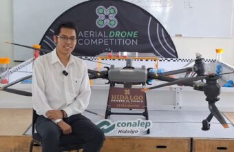 Estudiante de Conalep Hidalgo desarrolla dron para apoyar la reforestación
