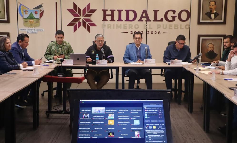 Gobierno de Hidalgo fortalece acciones de atención ante afectaciones por lluvias