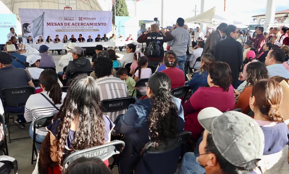 Mesas de Acercamiento de Bienestar y Paz continúan recorriendo Hidalgo
